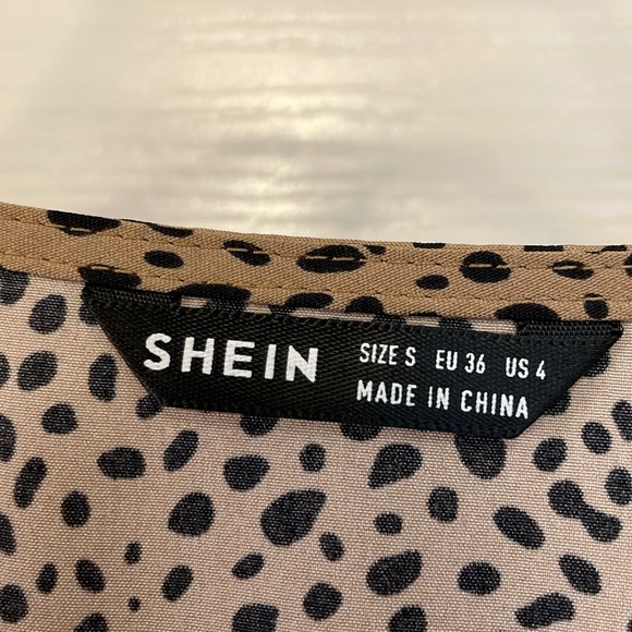 SHEIN Leopard Print Blouse Size S - Picture 2 of 9